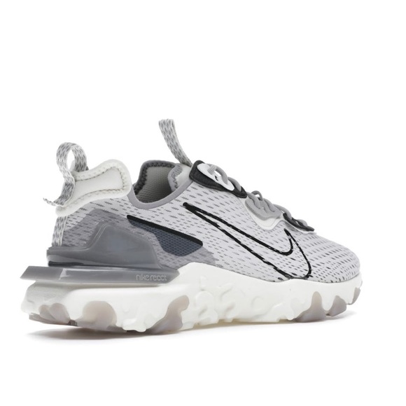 Nike React Vision Vast Grey Black White - Picture 3 of 10